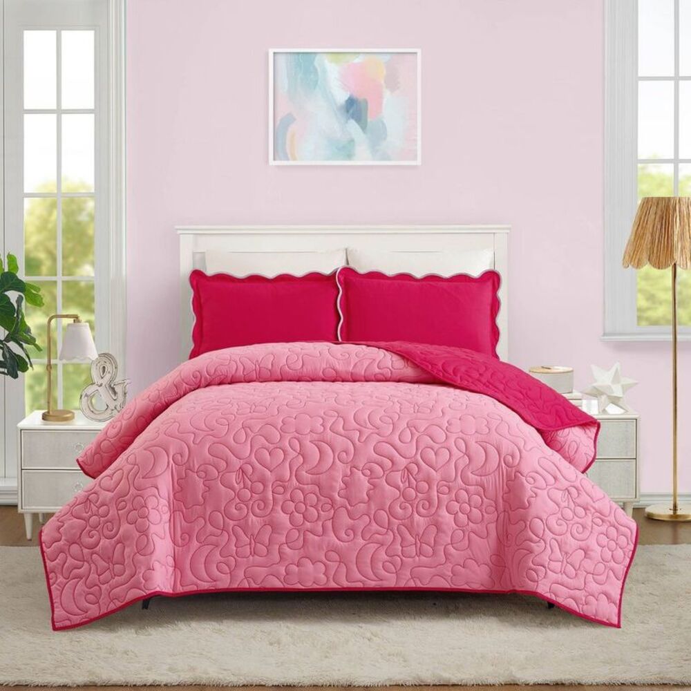 Prism Full/Queen Pink Icon Quilted Comforter